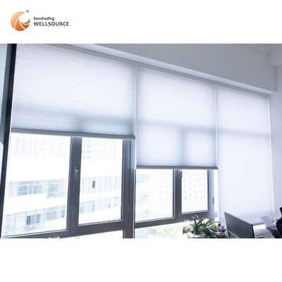 Elektrische open type daglicht honingraat blinds op aanvraag