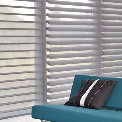Witte Shangrila blinde stof en polyestervezel Het perfecte duo voor zachte kamer styling