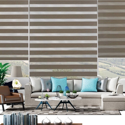 Dag en nacht 100% polyester zebra blind easy fix vensterbedekkingen rolluiken