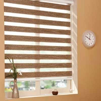 Dag en nacht 100% polyester zebra blind easy fix vensterbedekkingen rolluiken