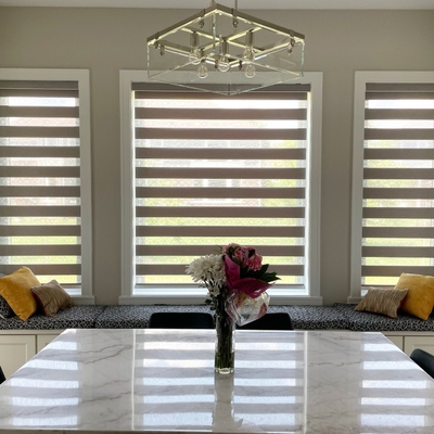 Dubbele laag blinds Full Blackout Window Curtain Zebra blinds voor hedendaagse design stijl