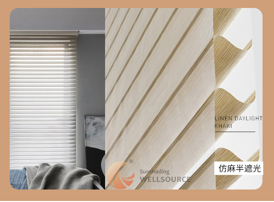 WELLSOURCE Handleiding 2&quot;Shangri-la schakeringen Niet-verduisterend lichtfilter voor thuis, kantoor, hotel, club, restaurant Op maat gemaakt