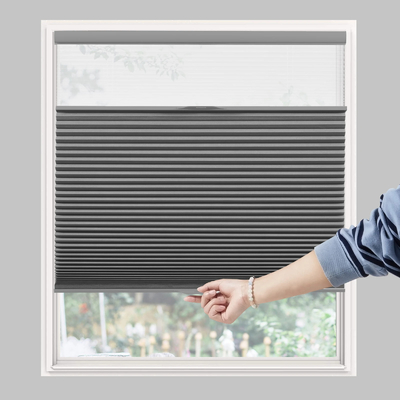 WELLSOURCE Dag- en nachthanddoeken, Blackout Top Down Bottom Up Honeycomb Blinds voor ramen, Cordless Window Shades