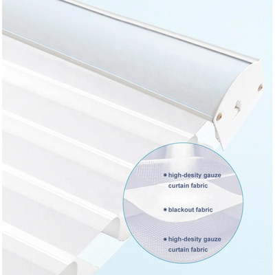 Op maat gemaakt badkamer UV- en warmte-isolatie elektrische gemotoriseerde Shangrila blinds