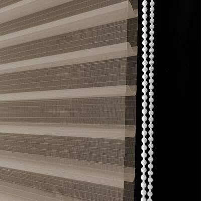 WELLSOURCE No Drill 2&quot;Shangri-la Shades Spanning Inside Mount Expansion Window Blind, Custom Size