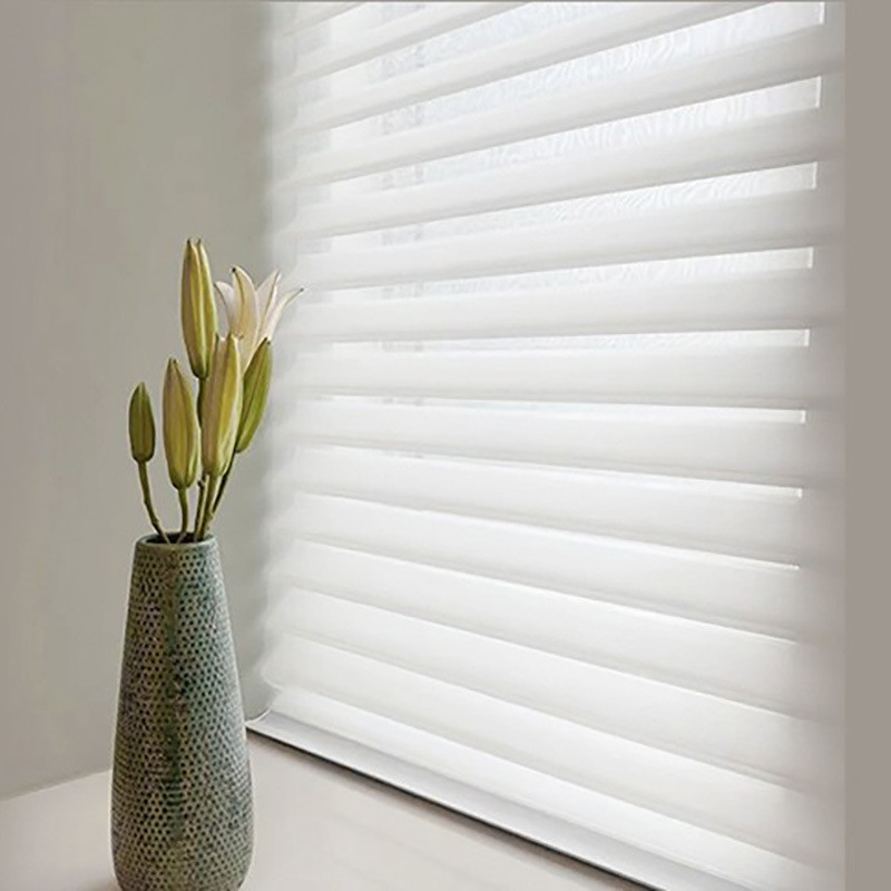 Shangrila Stof Polyester Rolluiken met Valance Dubbellaag Handmatig Open Type