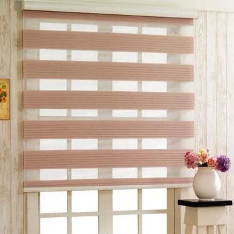 Contemporary Design Style Motorized Blackout Polyester Zebra blinds voor binnen/buiten